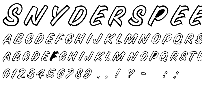 SnyderSpeed Regular font